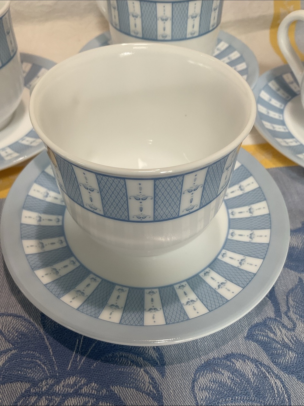 5 Martha Stewart cup and saucer sets. Vintage 2005
